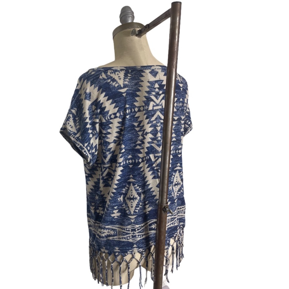 Ralph Lauren Denim & Supply Aztec Fringe Tee sz S - Picture 6 of 14